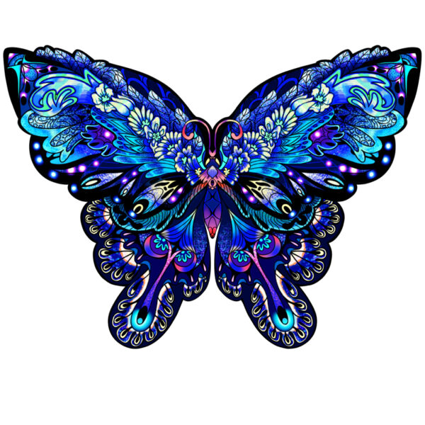 Nætur fiðrildi mandala púsluspil 110 stykki