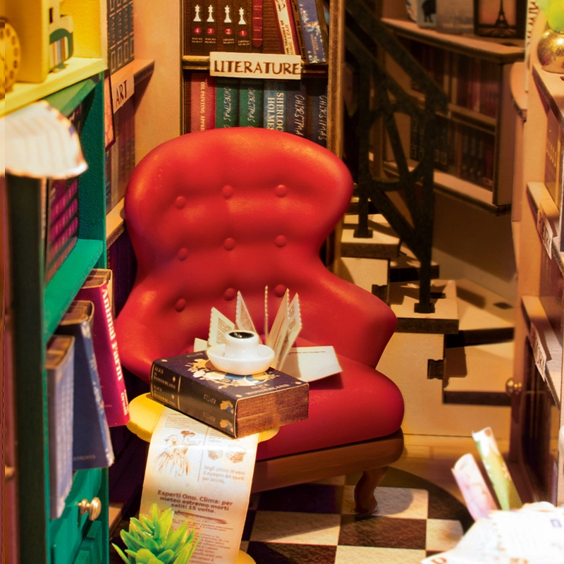Rolife DIY 3D Book Nook Kit - Bookstore Shakespeare - Mynd 3